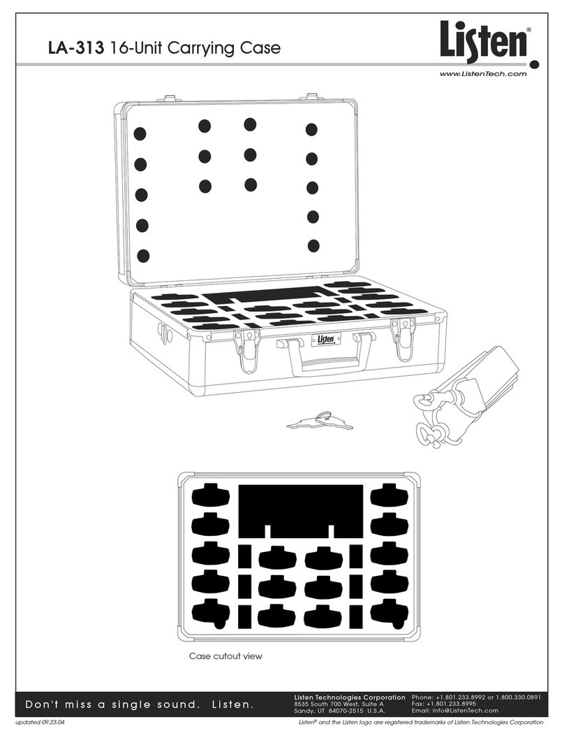 Listen Technologies LA-313 owner's manual