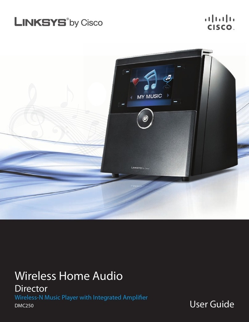 Linksys Director / Wireless-N Music Player DMC250 user guide