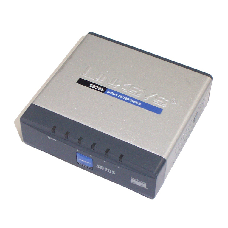 Linksys SD205 - Small Business Unmanaged Switch User manual Linksys SD205 - Small Business Unmanaged Switch User manual