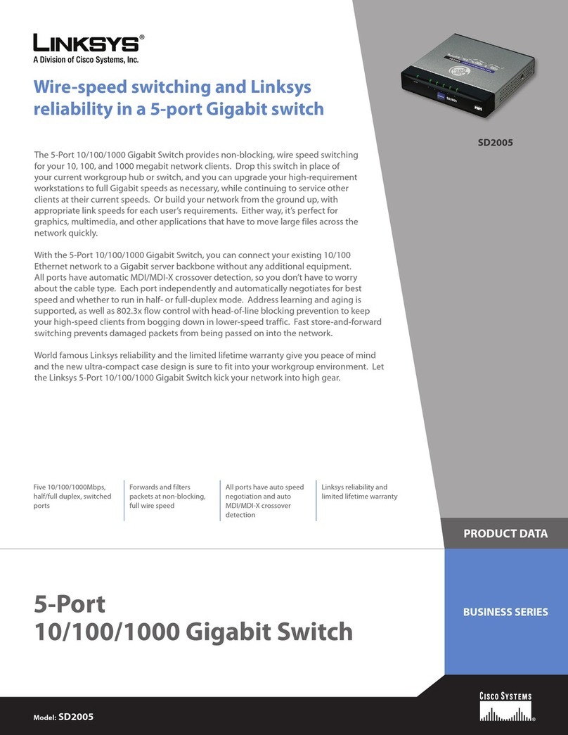 Linksys SD2005 Operation manual Linksys SD2005 Operation manual