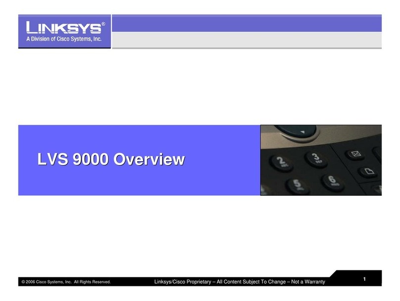 Linksys LVS 9000 overview