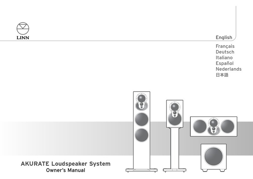 Linn AKURATE Loudspeaker User manual