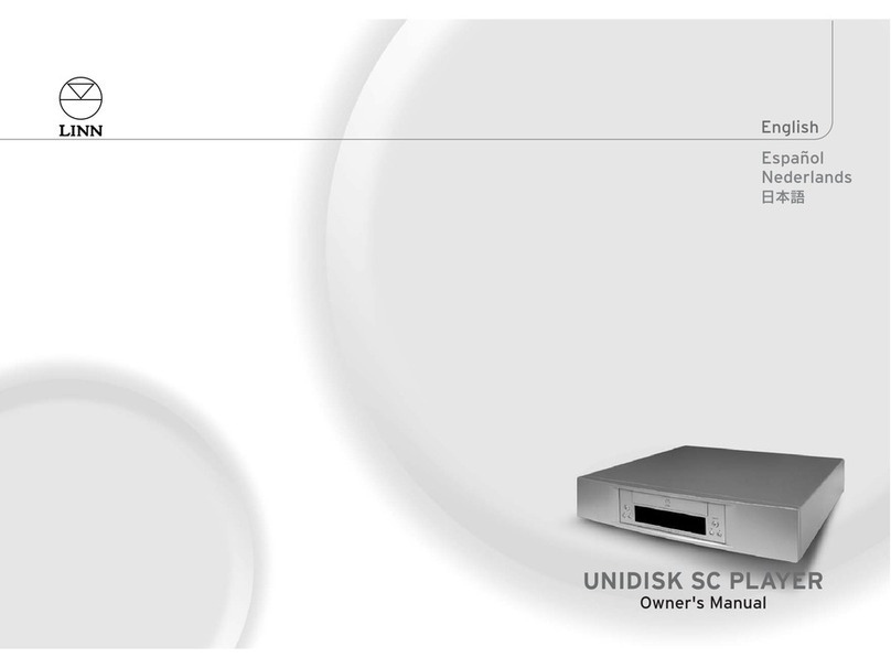Linn UNIDISK SC PLAYER User manual