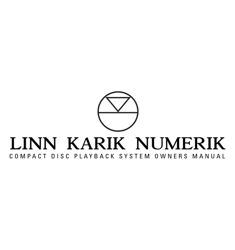 Linn CD Playback System User manual