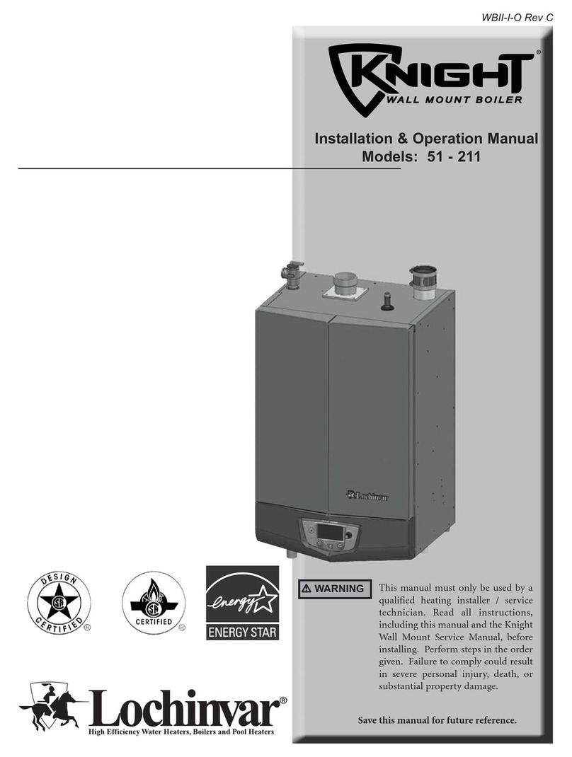 Lochinvar KNIGHT 51 Installation and operation manual Lochinvar KNIGHT 51 Installation and operation manual