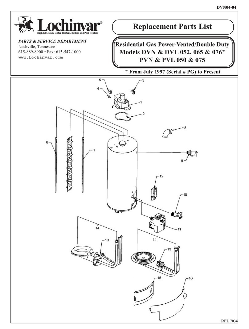 Lochinvar DVL 052 Application guide