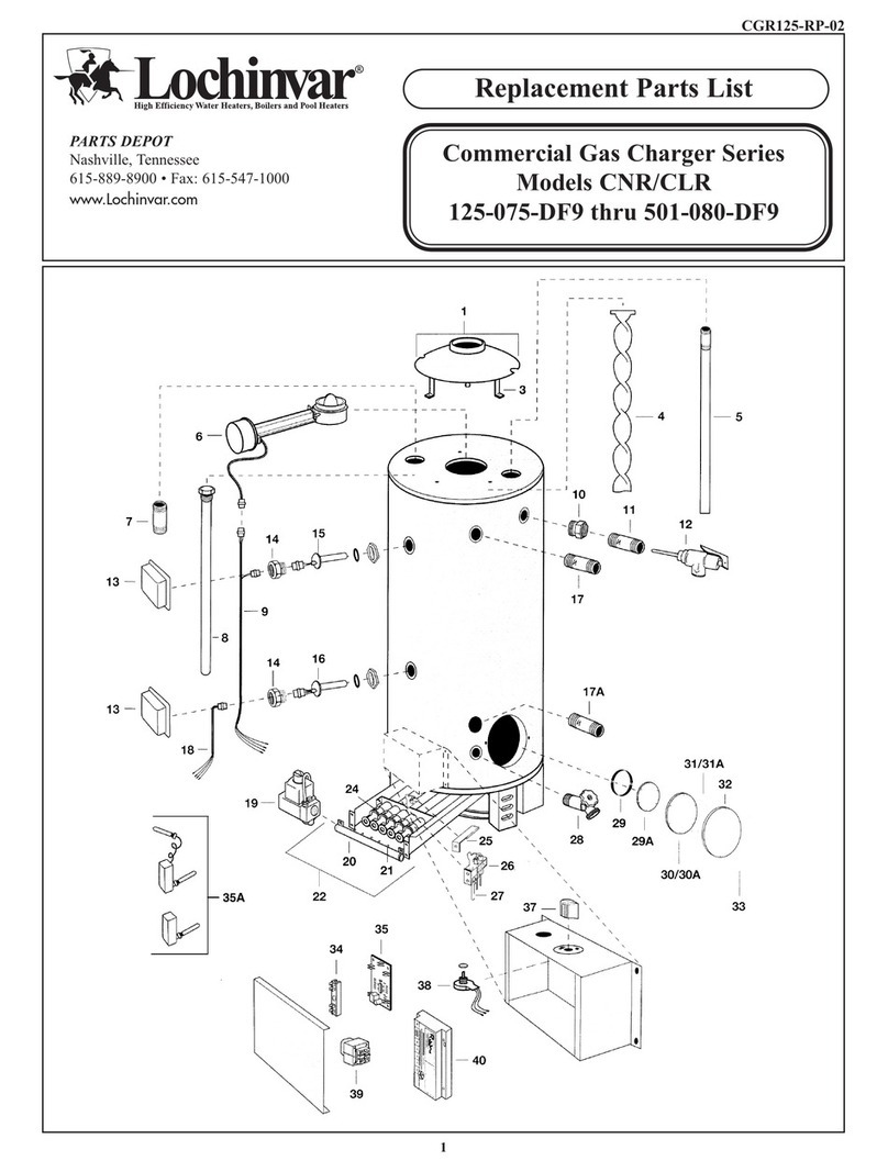 Lochinvar CLR 125-075-DF9 thru 501-080-DF9 Application guide