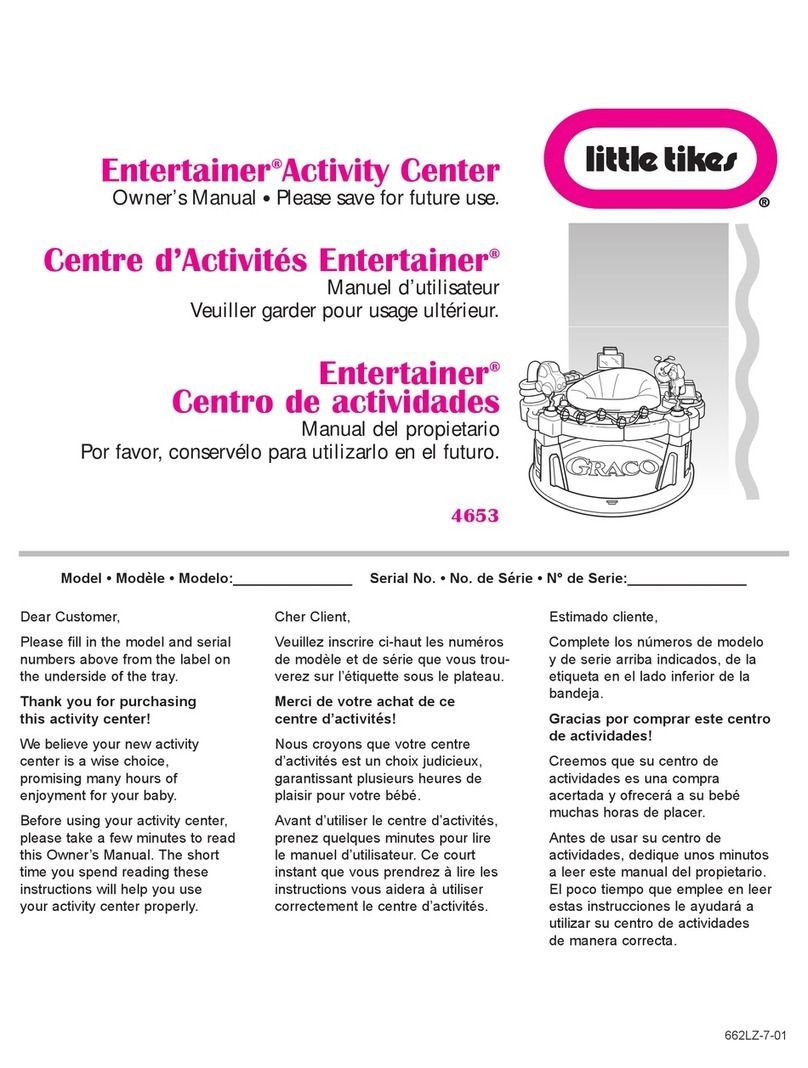 Little Tikes ENTERTAINER 662LZ-7-01 owner's manual