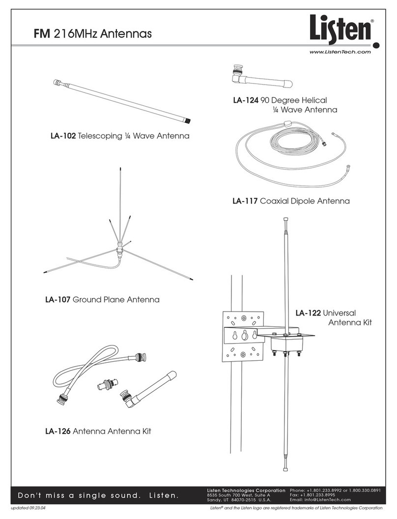 Listen Technologies LA-107 installation instructions