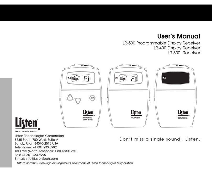 Listen Technologies LR-300 user manual