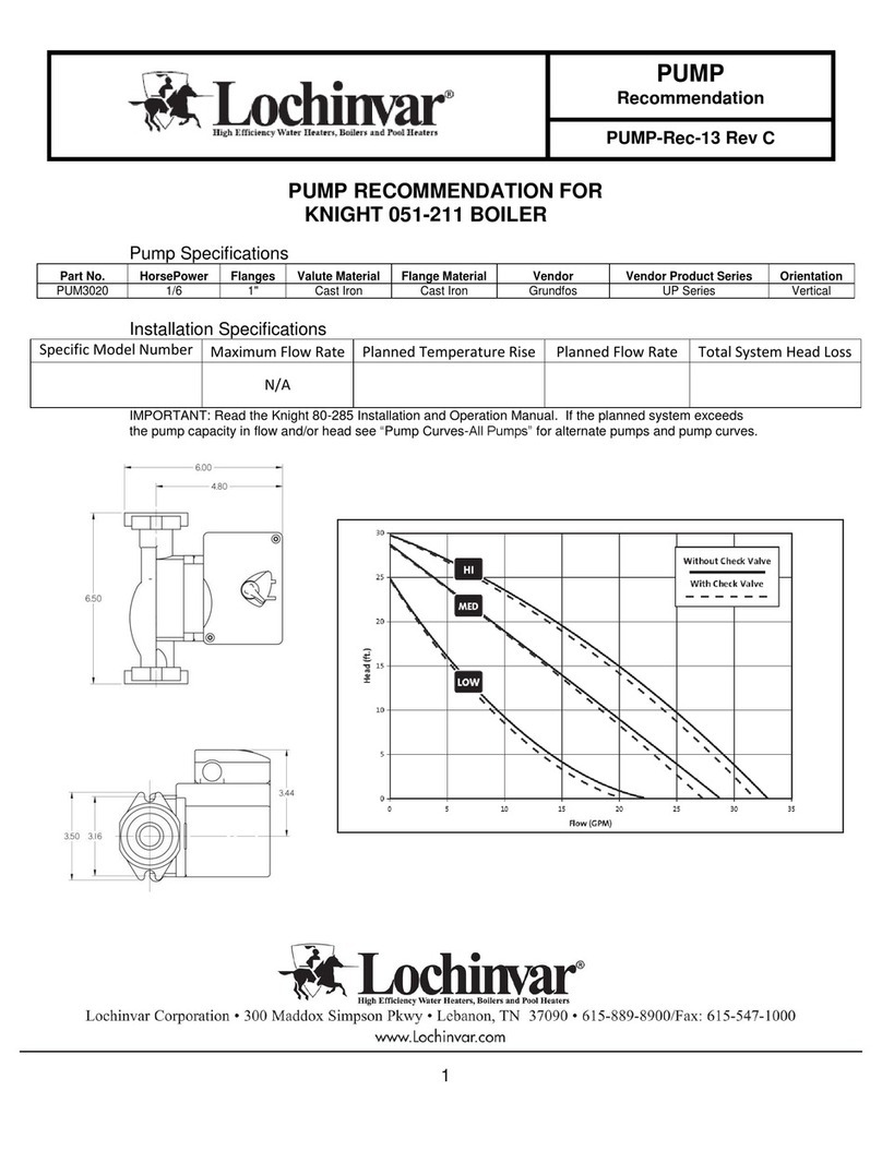 Lochinvar KNIGHT 51-211 Recommended repair procedures