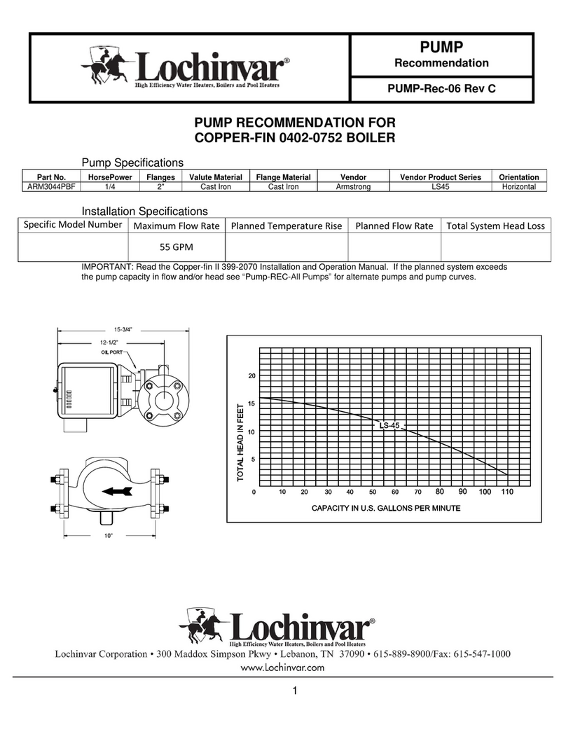 Lochinvar 0402-0752 Recommended repair procedures