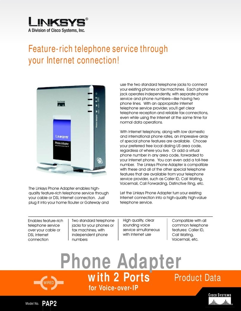Linksys PAP2 User manual Linksys PAP2 User manual
