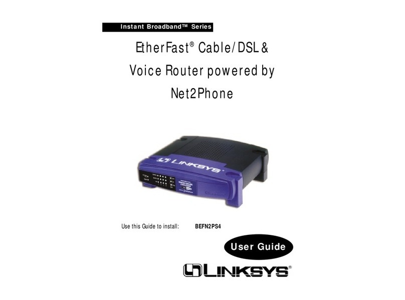 Linksys BEFN2PS4 - EtherFast Cable/DSL And Voice... User manual