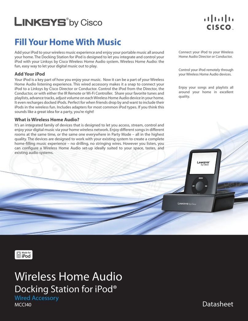 Linksys MCCI40 - Docking Station For iPod User manual