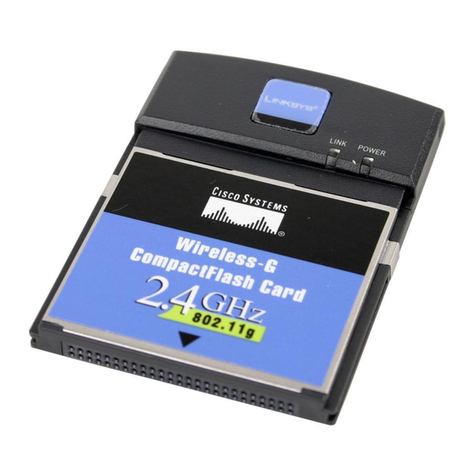 Linksys WCF54G - Wireless-G Compact Flash Card User manual