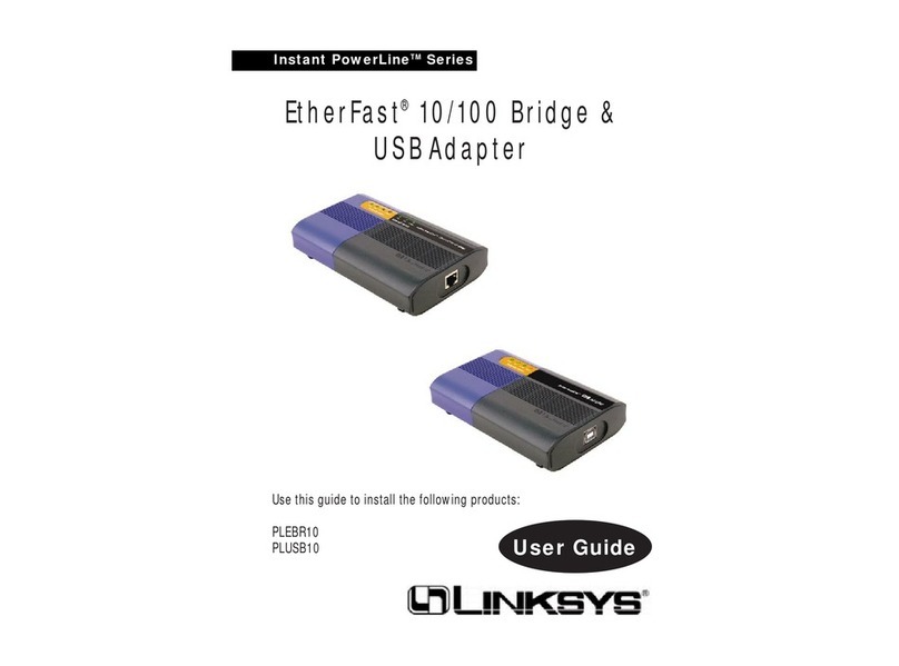 Linksys Instant PowerLine PLEBR10 user guide