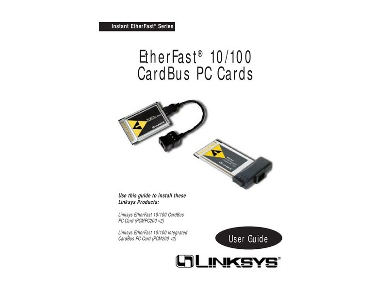 Linksys EtherFast PCM200 v2 User manual Linksys EtherFast PCM200 v2 User manual
