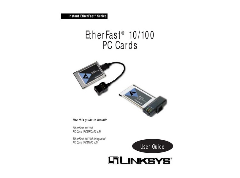 Linksys EtherFast PCM100 v2 user guide