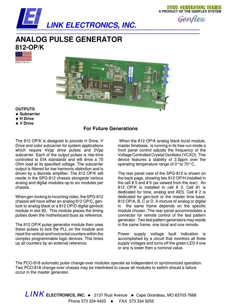 Link electronics Genflex 812-OP/K User manual