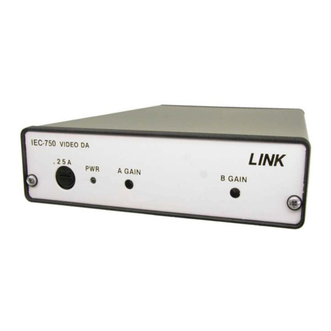 Link electronics Video Distribution Amplifier IEC-750 User manual