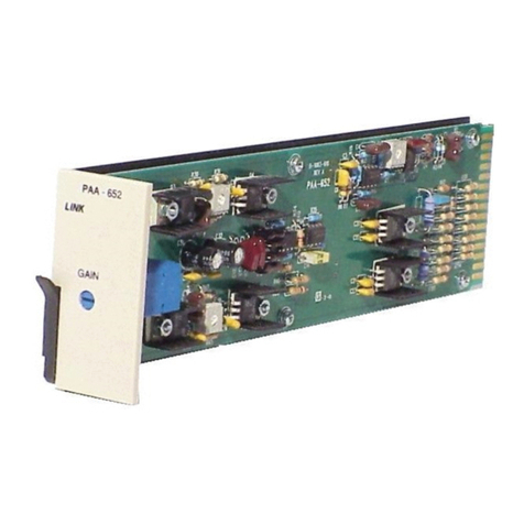 Link electronics Precision Audio DA PAA - 652 User manual