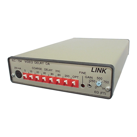 Link electronics Variable Delay Video Amplifier IEC-754 User manual