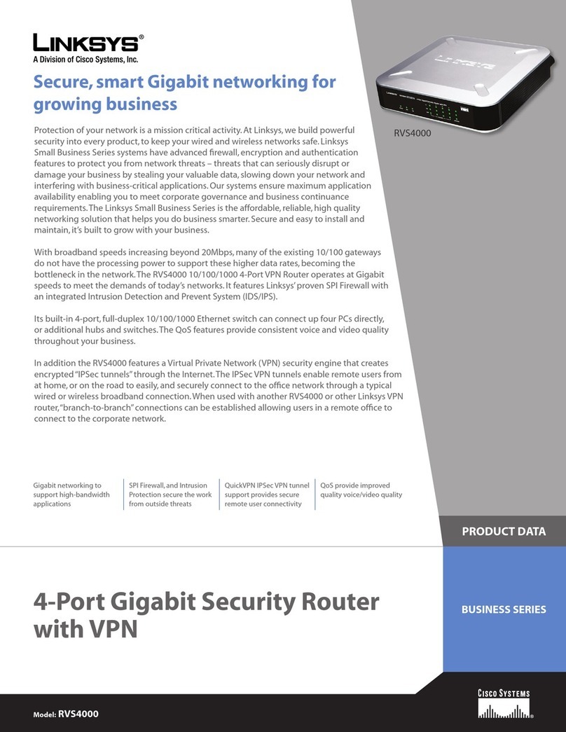 Linksys RVS4000 Operation manual Linksys RVS4000 Operation manual