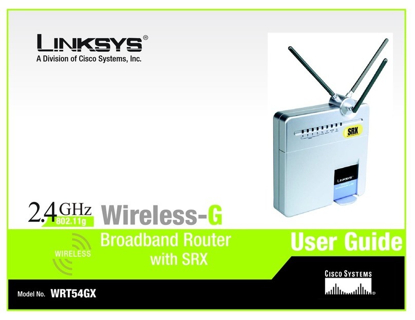 Linksys WRT54GX - Wireless-G Broadband Router User manual Linksys WRT54GX - Wireless-G Broadband Router User manual