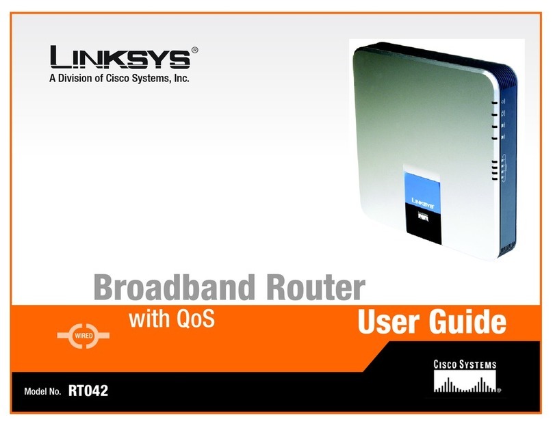 Linksys RT042 - Broadband Router With QoS User manual