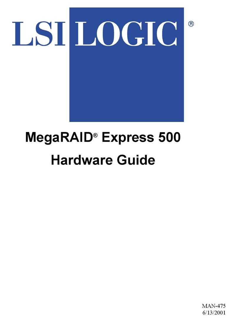 LSI MegaRAID Express 500 Hardware guide LSI MegaRAID Express 500 Hardware guide