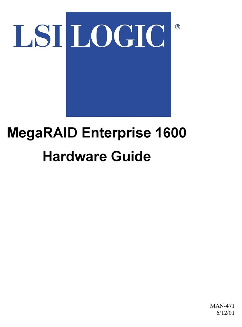 LSI MegaRAID Enterprise 1600 Hardware guide