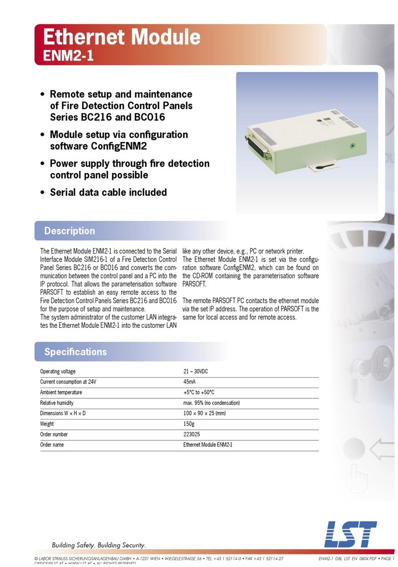 LST ENM2-1 Specification sheet