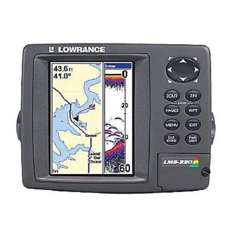 Lowrance LMS 330C Installation and operation instructions