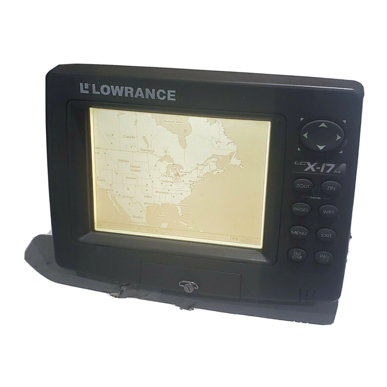Lowrance LCX-17M User manual
