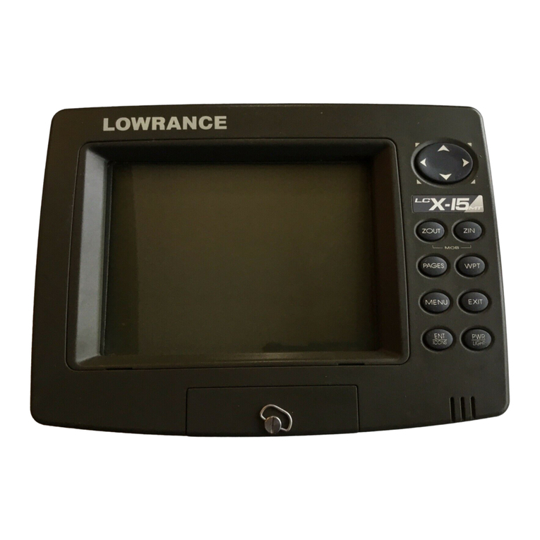 Lowrance LCX-15 MT Installation and operation instructions