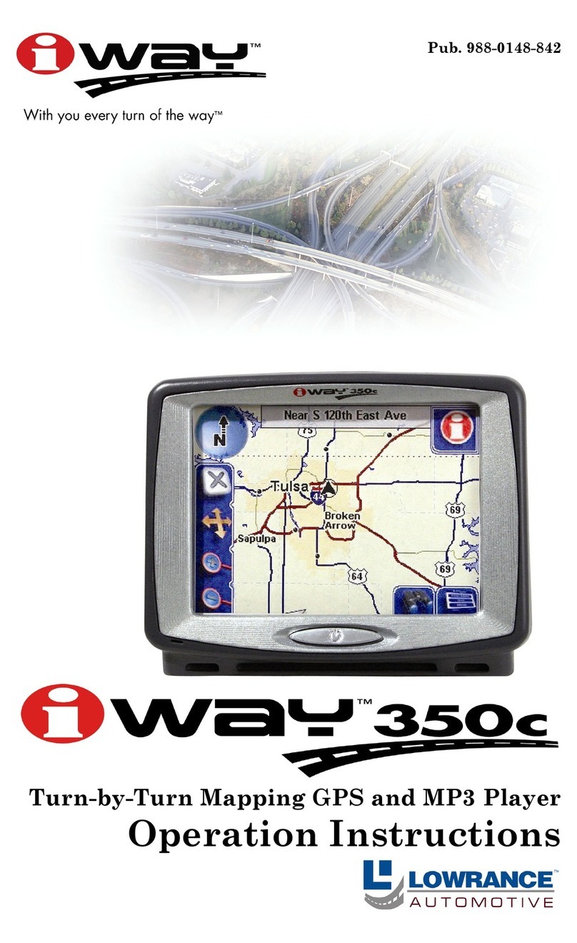 Lowrance Lowrance IWAY 350C User manual