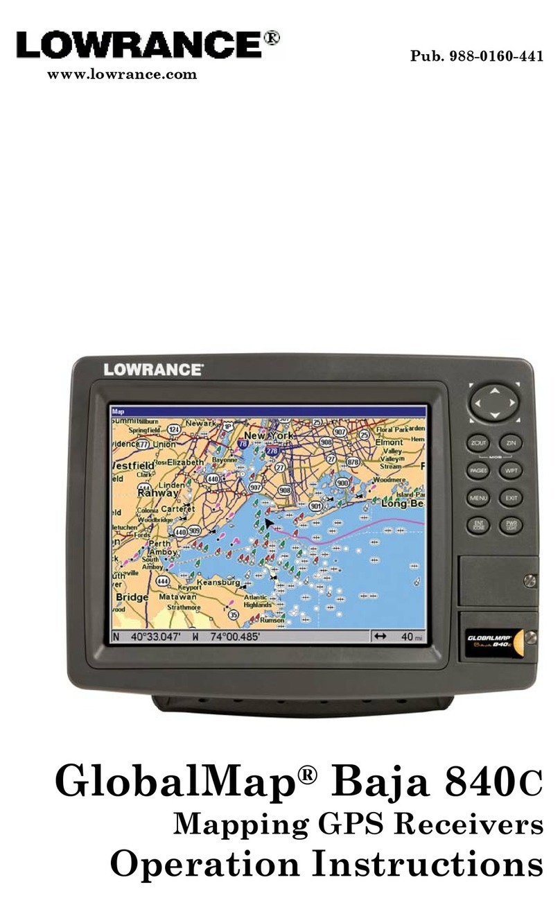 Lowrance GlobalMap Baja 840C User manual