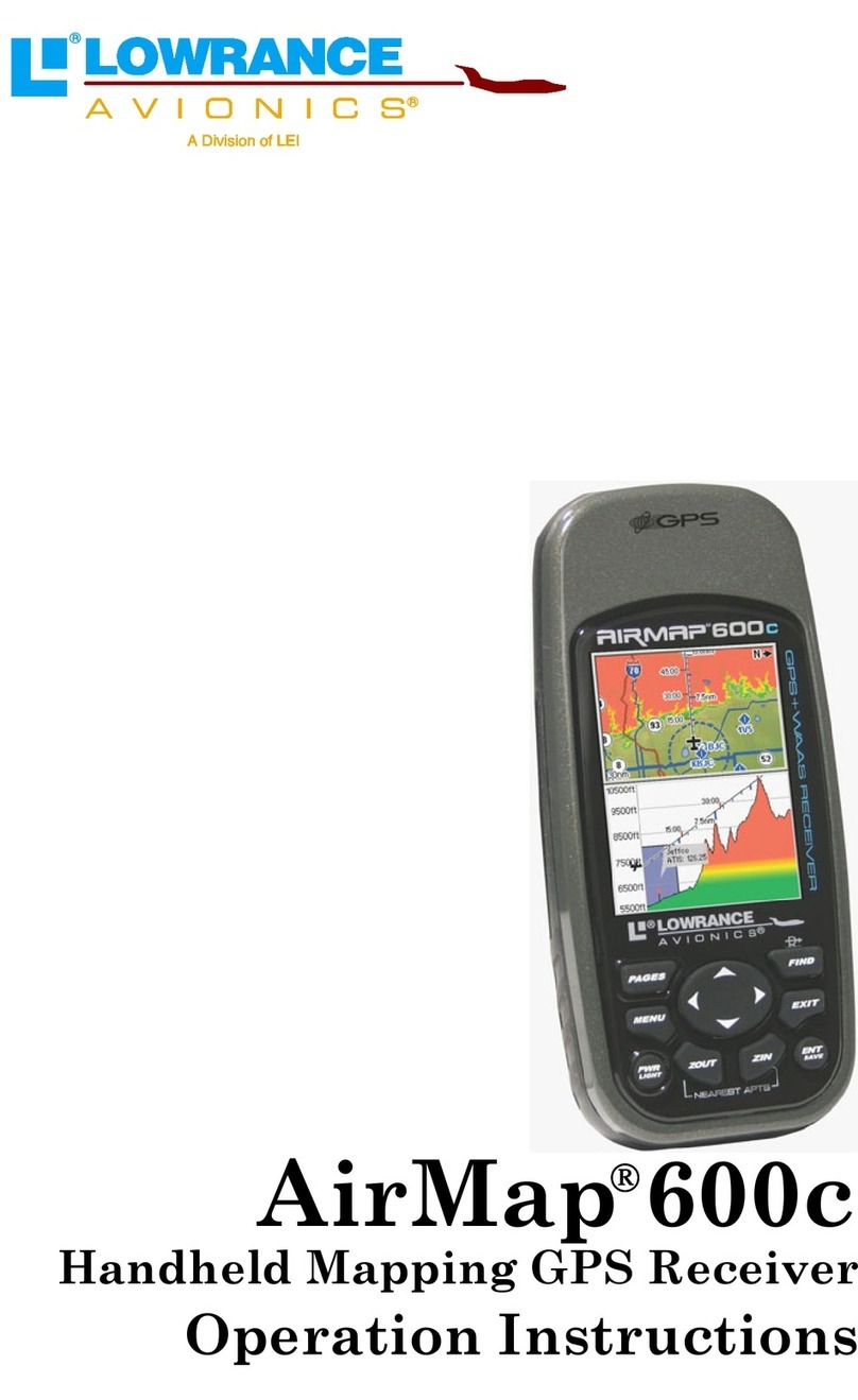 Lowrance AirMap 600c Operation instructions