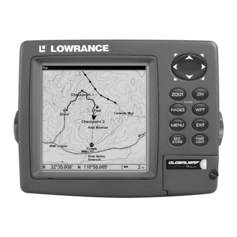 Lowrance Mapping GPS & MP3 Player Operation instructions