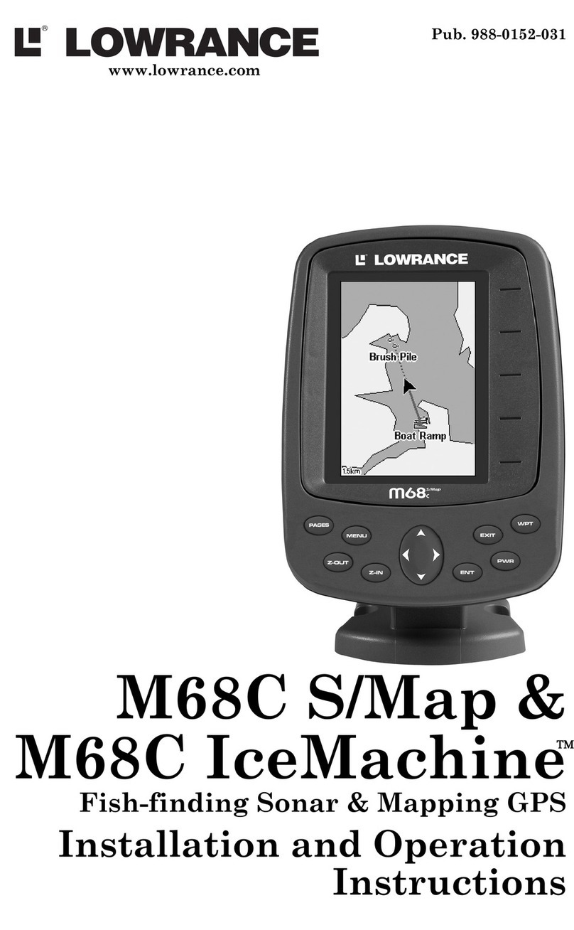 Lowrance M68C IceMachine Installation and operation instructions