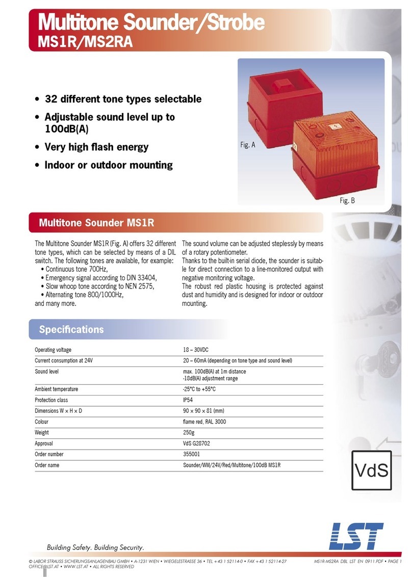 LST MS1R Specification sheet