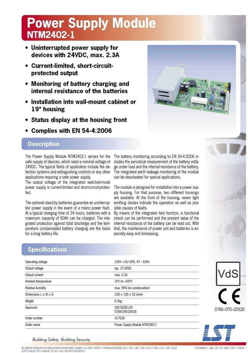 LST NTM2402-1 User manual
