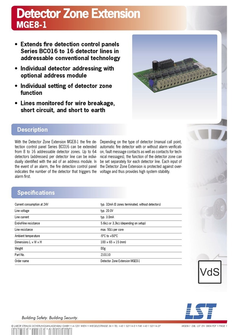 LST MGE8-1 User manual