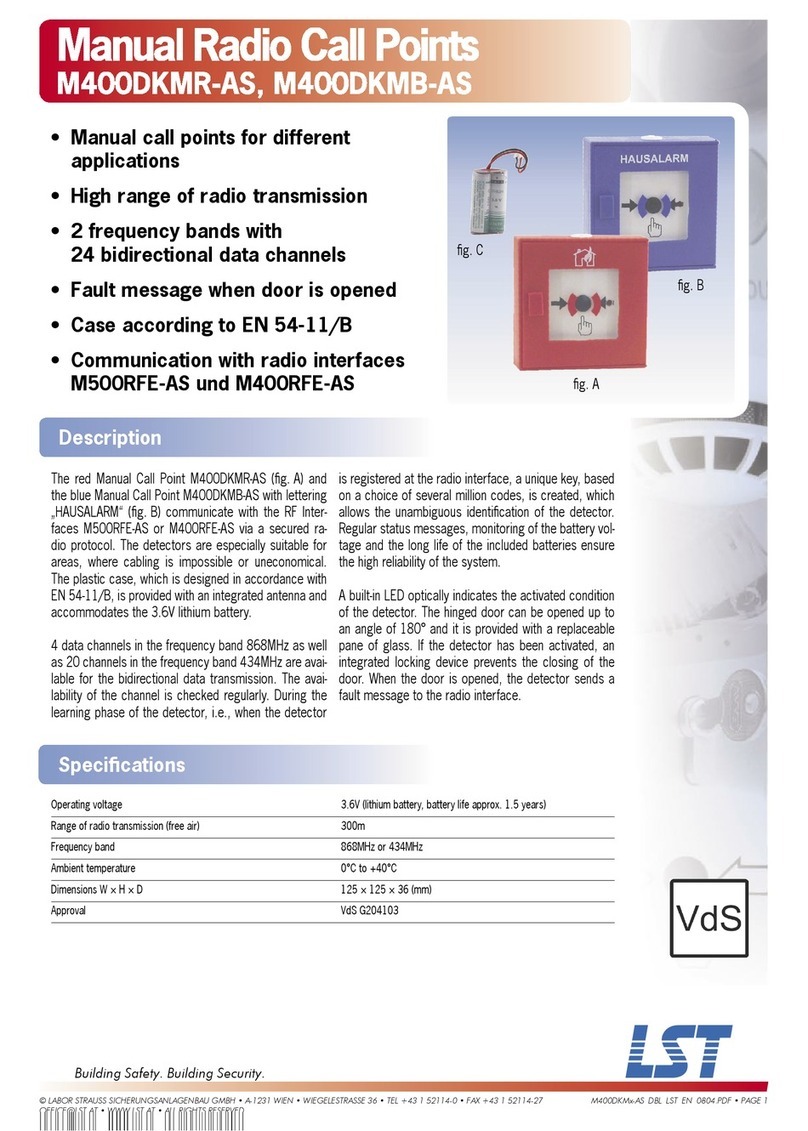 LST M400DKMB-AS User manual