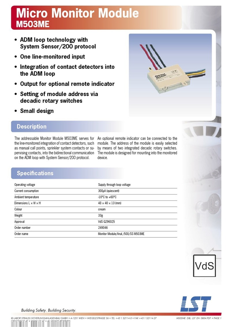 LST M503ME User manual