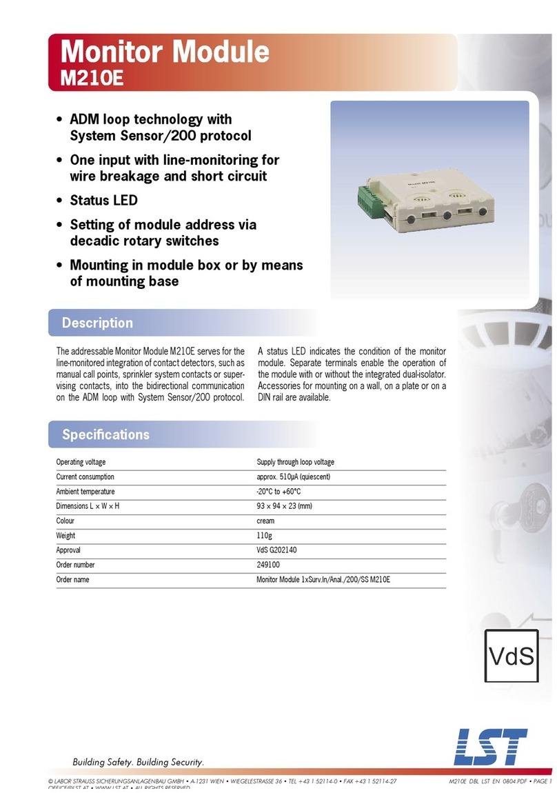 LST M210E User manual