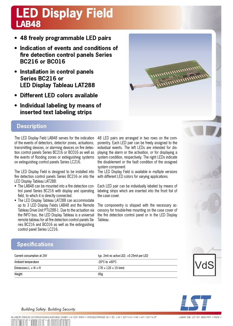 LST LAB48 Specification sheet