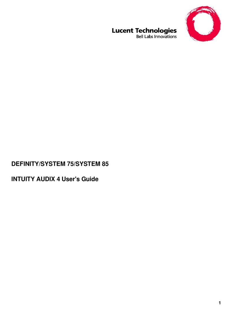 Lucent Technologies Definity System 75 user guide