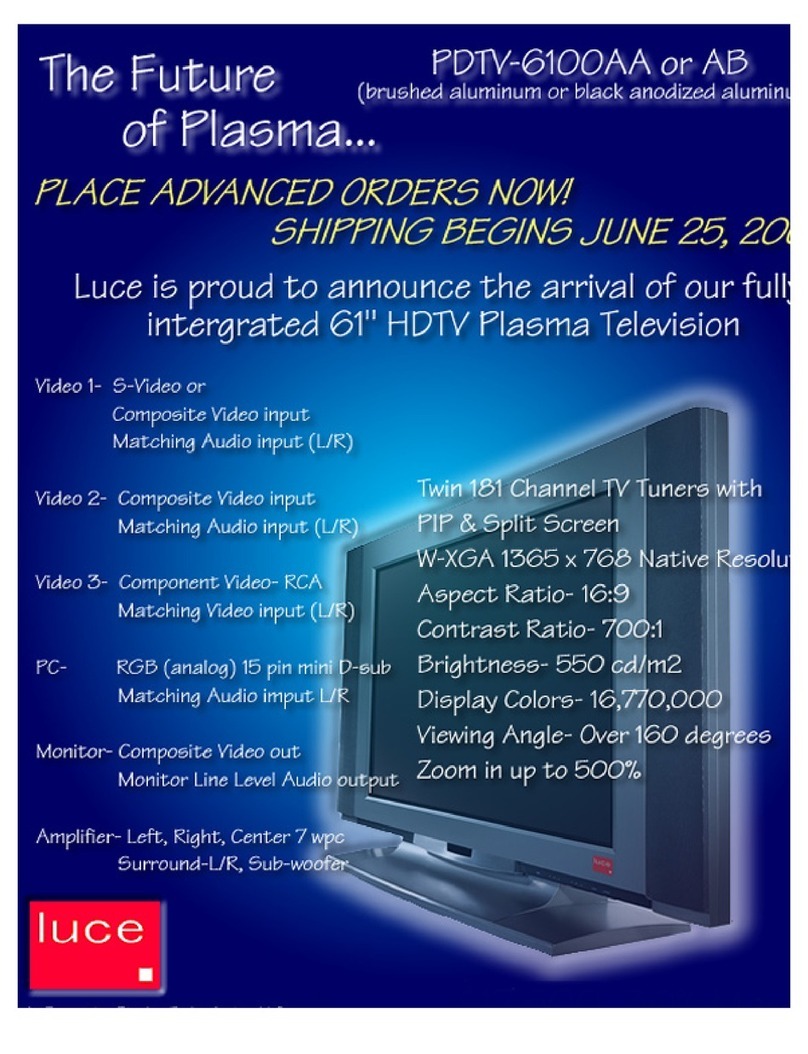 Luce PDTV-6100AA User manual